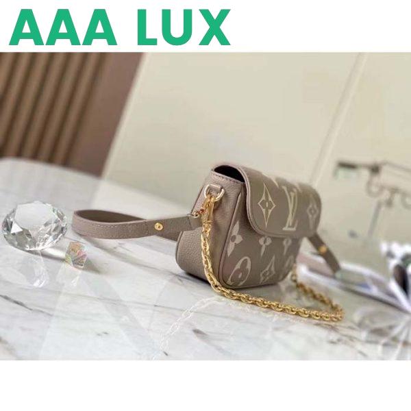 Replica Louis Vuitton Women LV Wallet On Chain Ivy Monogram Empreinte Embossed Supple Grained Cowhide Leather 5