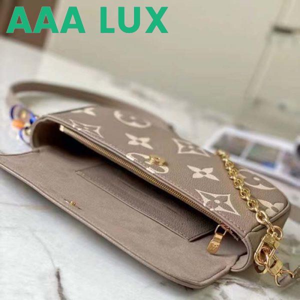 Replica Louis Vuitton Women LV Wallet On Chain Ivy Monogram Empreinte Embossed Supple Grained Cowhide Leather 8