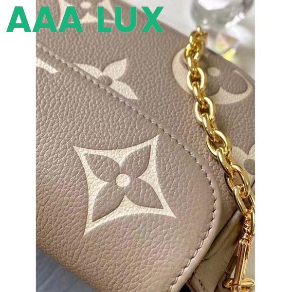 Replica Louis Vuitton Women LV Wallet On Chain Ivy Monogram Empreinte Embossed Supple Grained Cowhide Leather 9