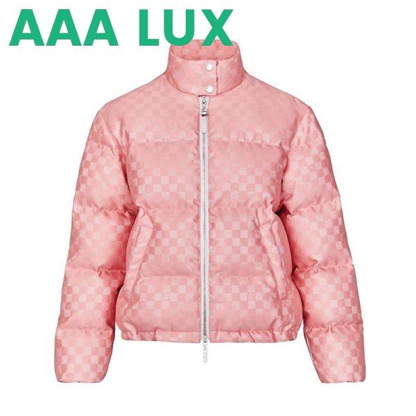 Replica Louis Vuitton LV Women Short Down Jacket in Regular Fit-Pink