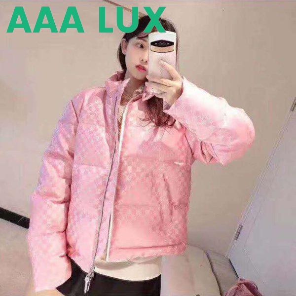 Replica Louis Vuitton LV Women Short Down Jacket in Regular Fit-Pink 7