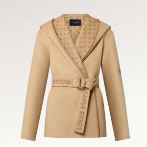 Replica Louis Vuitton LV Women Signature Double Face Short Wrap Coat Wool-Silk Regular Fit 2