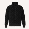 Replica Louis Vuitton Women Giant Damier Waves Monogram Denim Jacket Cotton Regular Fit-Black 20