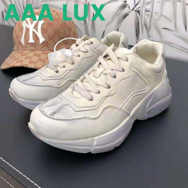 Replica Gucci Unisex Rhyton Leather Sneaker-Beige 3