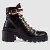 Replica Gucci Unisex Rhyton Leather Sneaker-Beige 12