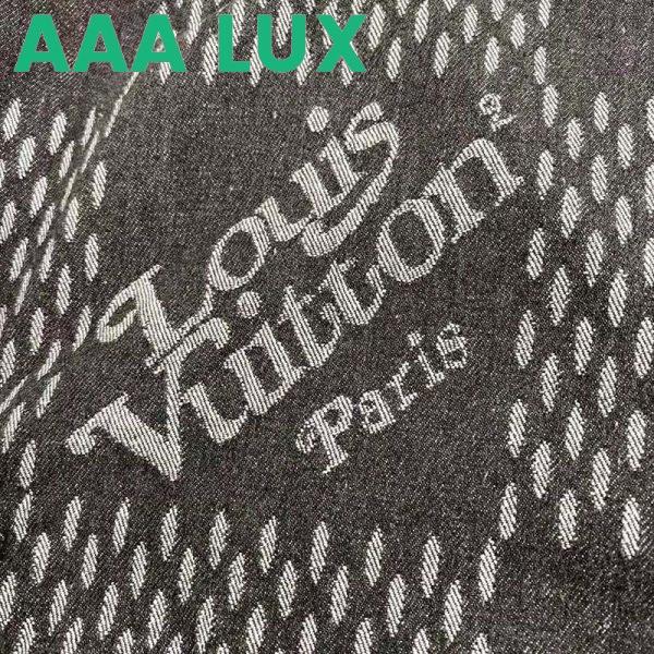 Replica Louis Vuitton Women Giant Damier Waves Monogram Denim Jacket Cotton Regular Fit-Black 9