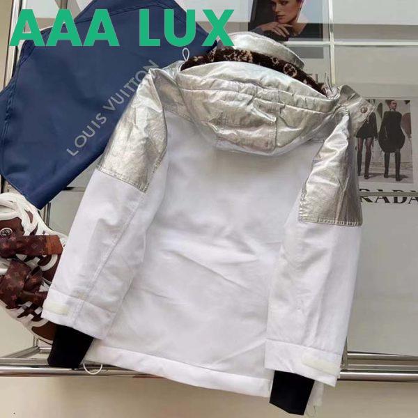 Replica Louis Vuitton Women LV Electric Accent Ski Jacket Optical White Regular Fit 6