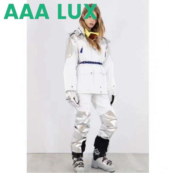 Replica Louis Vuitton Women LV Electric Accent Ski Jacket Optical White Regular Fit 14