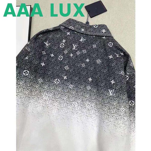 Replica Louis Vuitton Women LV Workwear Shirt Cotton Grey Loose Fit 6