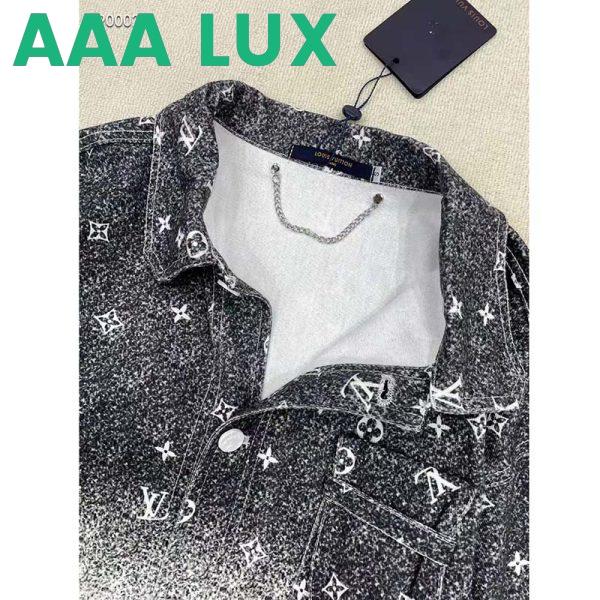 Replica Louis Vuitton Women LV Workwear Shirt Cotton Grey Loose Fit 8