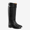 Replica Hermes Women Shoes Jumping Boot in Box Calfskin-Black 8