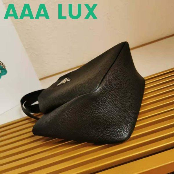 Replica Prada Women Calf Leather Handbag-Black 7