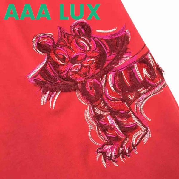 Replica Dior Men Dior and Kenny Scharf T-shirt Relaxed Fit Red Cotton Jersey 7