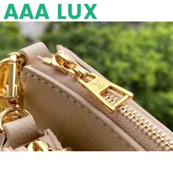 Replica Louis Vuitton Women Multi Pochette Accessoires Cream Embossed Supple Grained Cowhide 8