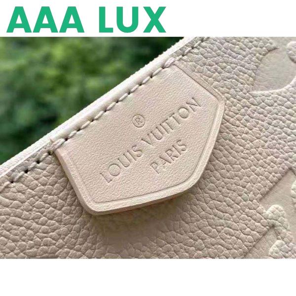 Replica Louis Vuitton Women Multi Pochette Accessoires Cream Embossed Supple Grained Cowhide 11