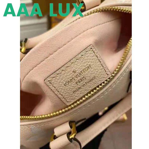 Replica Louis Vuitton Women Papillon BB Carryall Bag Bouton De Rose Pink Embossed Grained Cowhide Leather 9