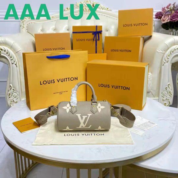 Replica Louis Vuitton Women Papillon BB Dove Cream Embossed Supple Grained Cowhide Leather 3