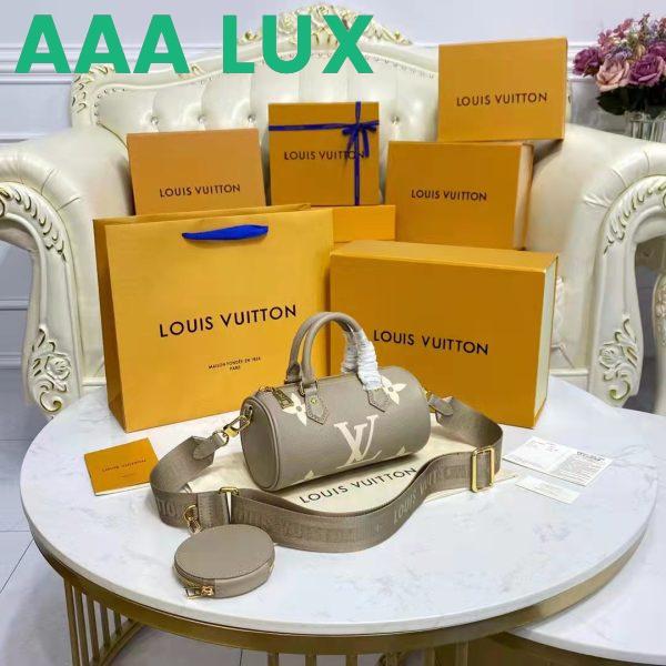 Replica Louis Vuitton Women Papillon BB Dove Cream Embossed Supple Grained Cowhide Leather 5