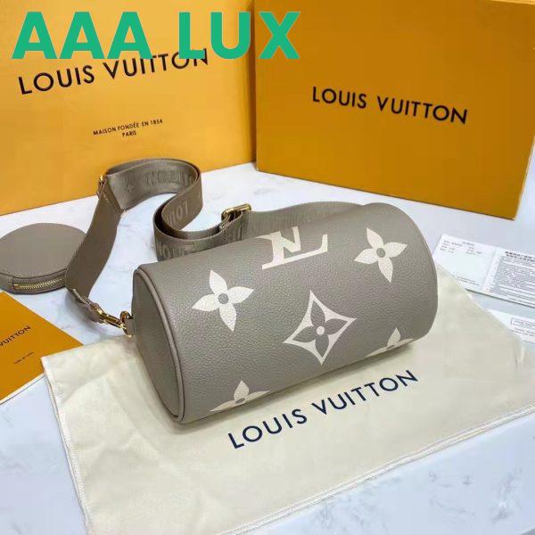 Replica Louis Vuitton Women Papillon BB Dove Cream Embossed Supple Grained Cowhide Leather 6