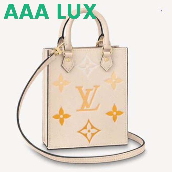 Replica Louis Vuitton Women Petit Sac Plat Monogram Empreinte Embossed Supple Grained Cowhide Leather