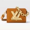Replica Louis Vuitton Women Twist One Handle PM Handbag in Taurillon Leather-Brown 11