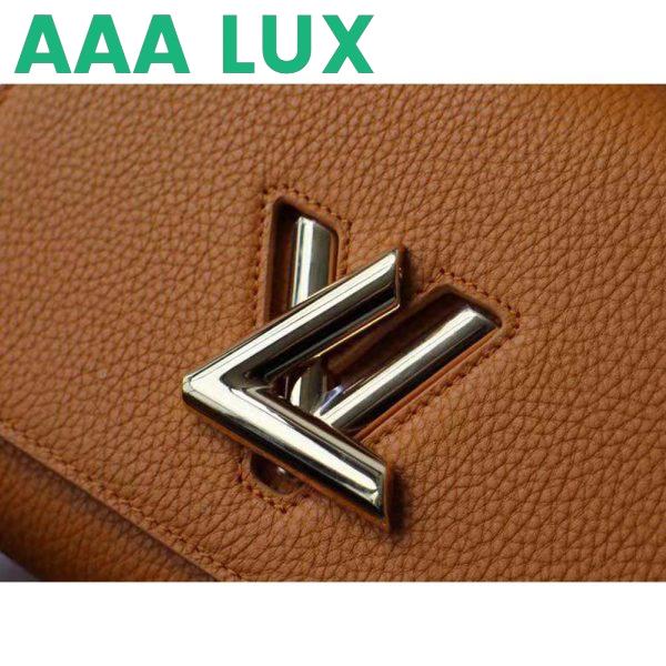 Replica Louis Vuitton Women Twist One Handle PM Handbag in Taurillon Leather-Brown 8
