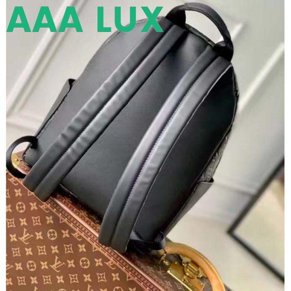 Replica Louis Vuitton LV Unisex Discovery Backpack Black Calf Leather Cowhide Double Zip 6