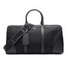 Replica Prada Women Brushed Leather Handbag Nylon Lining-Black 10