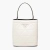 Replica Prada Women Bucket Design Spectrum Leather Bag-Black 11