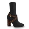 Replica Louis Vuitton LV Women Madeleine Ankle Boot Soft Black Calf Leather 7.5 cm Heel 13