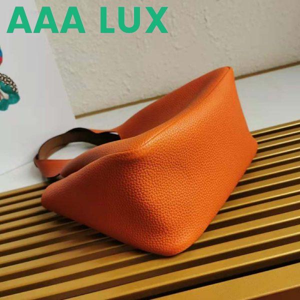 Replica Prada Women Calf Leather Handbag-Orange 7