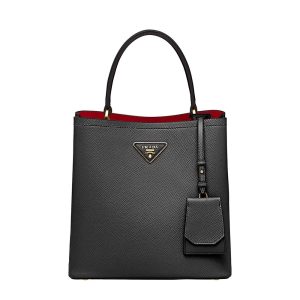 Replica Prada Women Double Medium Bag in Saffiano Leather 2