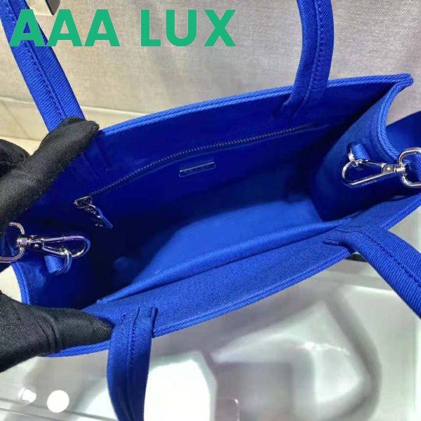 Replica Prada Women Drill Tote Handles Bag-Blue 8