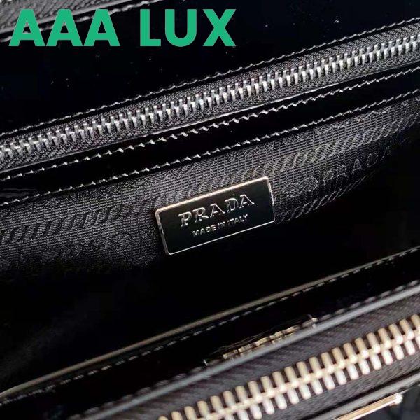 Replica Prada Women Galleria Brushed Leather Small Bag-Black 9
