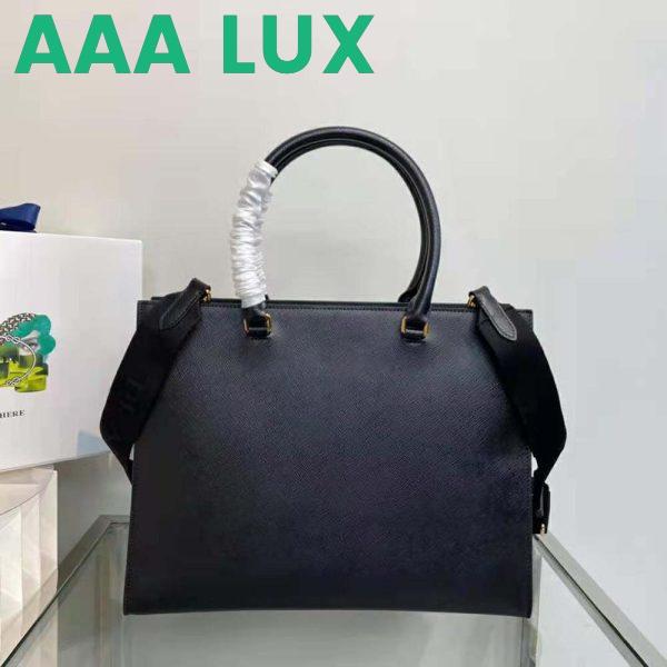 Replica Prada Women Large Saffiano Leather Handbag-Black 4