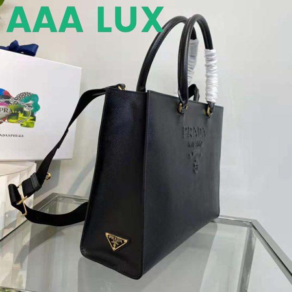 Replica Prada Women Large Saffiano Leather Handbag-Black 7