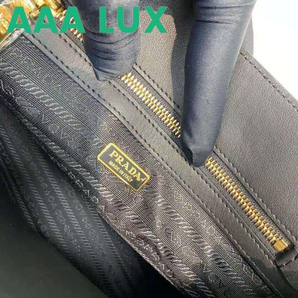 Replica Prada Women Large Saffiano Leather Handbag-Black 10