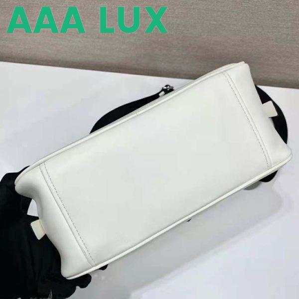 Replica Prada Women Leather Prada Triangle Bag-White 8