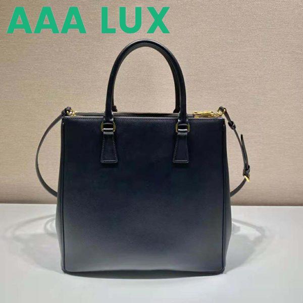 Replica Prada Women Medium Prada Galleria Saffiano Leather Bag-Black 4