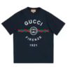 Replica Gucci GG Women Cotton Jersey T-Shirt Beige Gucci Mirror Print Crewneck Oversize Fit 14