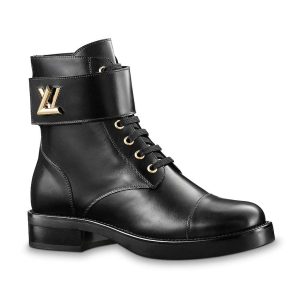 Replica Louis Vuitton LV Women Wonderland Ranger Boot in Plain Calf Leather-Black 2