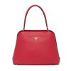 Replica Prada Women Medium Saffiano Leather Prada Matinee Bag-Red