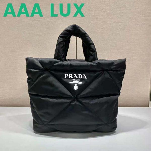 Replica Prada Women Padded Re-Nylon Tote Bag-Black 3