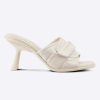Replica Dior Women CD Dio(r)evolution Heeled Slide White Quilted Cannage Calfskin 13