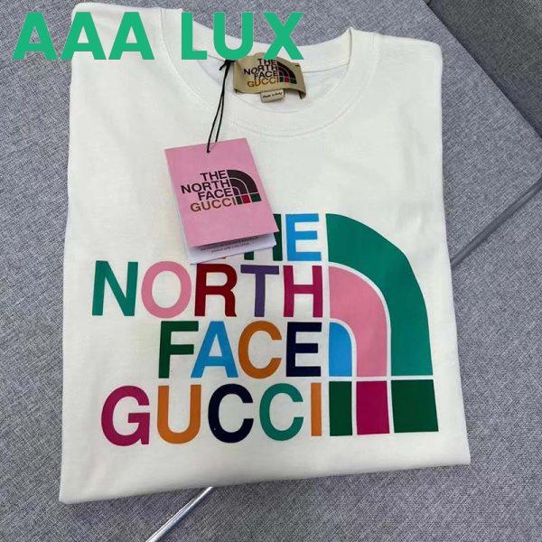 Replica Gucci GG Women The North Face x Gucci T-Shirt Cotton Jersey Crewneck Oversize Fit 5