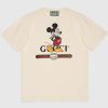 Replica Gucci Men Disney x Gucci Donald Duck T-Shirt Cotton Jersey Crewneck Short Sleeves-Pink 12