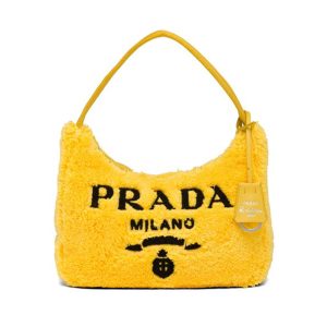 Replica Prada Women Re-Edition 2000 Terry Mini-Bag-Yellow 2