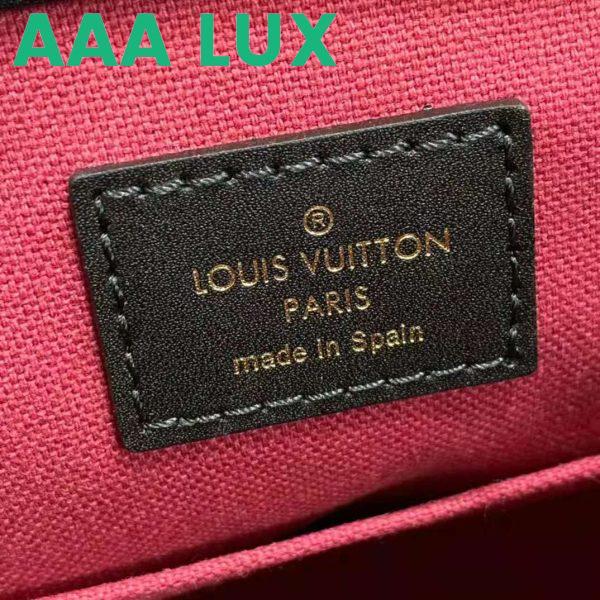 Replica Louis Vuitton LV Unisex Montsouris BB Backpack Black Monogram Coated Canvas Cowhide Leather 17