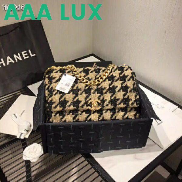 Replica Chanel Women 19 Maxi Flap Bag-Black and Sandy 3