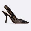 Replica Dior Women J’adior Slingback in Black Patent Calfskin Leather in 10 cm Heel 11